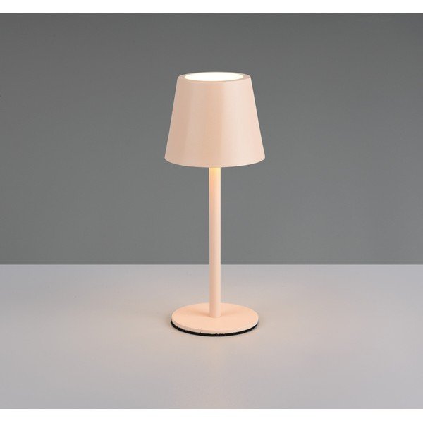Krēmkrāsas LED galda lampa ar metāla abažūru (augstums 21 cm) Diaz – Reality-image-1