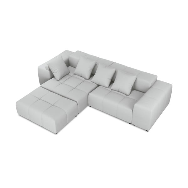 Pelēks stūra dīvāns (maināms stūris) Rome – Cosmopolitan Design -image-3