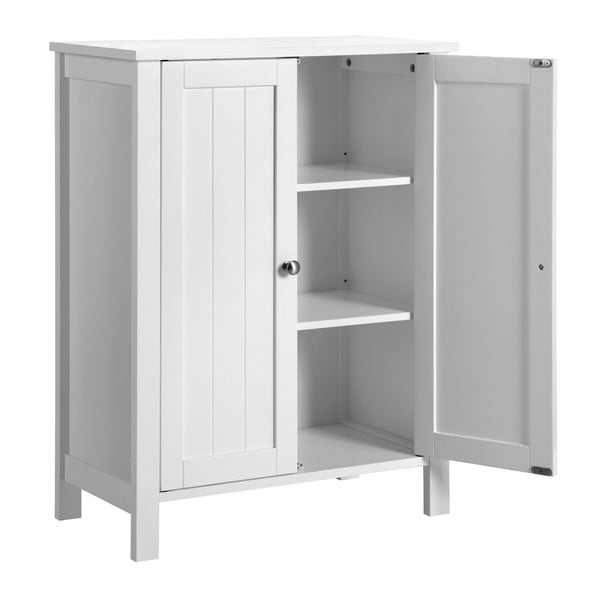 Balts vannas istabas skapītis ar durvīm Songmics, platums 60 cm-image-4