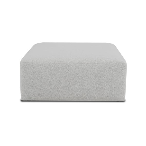Balts modulārais dīvāns no buklē auduma Roxy – Scandic