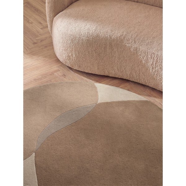 Bēšs vilnas apaļš paklājs ø 160 cm Ovia – Villeroy&Boch-image-2