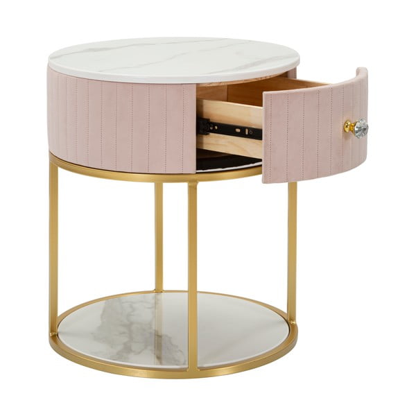 Gaiši rozā/zelta krāsas naktsskapītis Montpellier – Mauro Ferretti-image-2