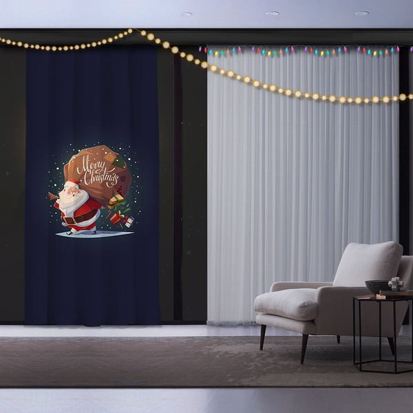 Ziemassvētku aizkars Santa, 140 x 260 cm