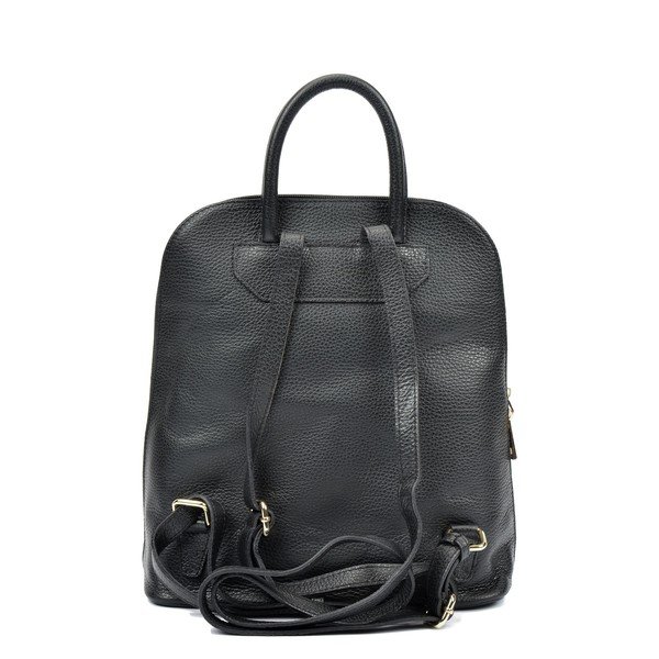 Melna ādas sieviešu mugursoma Renata Corsi Sofia-image-3
