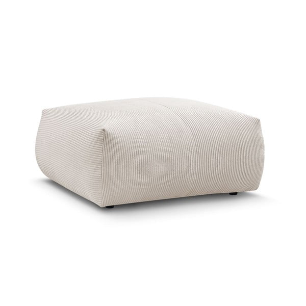 Krēmkrāsas velveta kāju soliņš Voltaire – Bobochic Paris-image-3