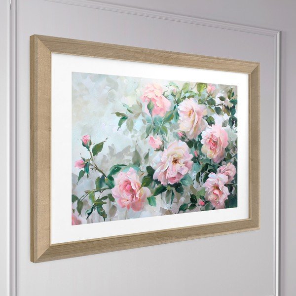 Drukāta glezna ar rāmi 75x56 cm Blooming Roses – Styler-image-3