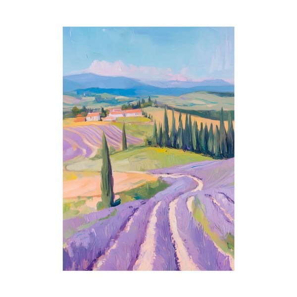 Glezna 70x100 cm Purple Fields – Styler