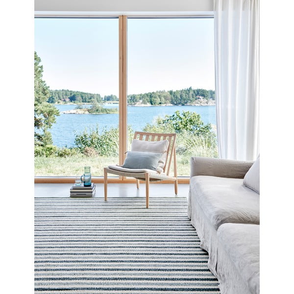 Zaļš/krēmkrāsas iekštelpu un āra paklājs 70x120 cm Teo Sage – Pappelina-image-1