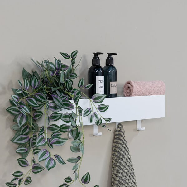 Balts tērauda sienas vannas istabas plaukts Multi – Spinder Design-image-3