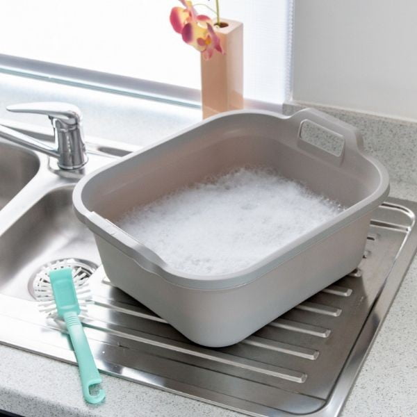 Melna plastmasas bļoda ar diviem rokturiem Addis, 39 x 32 x 14 cm-image-1