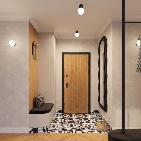 Melna griestu lampa ar stikla abažūru ø 12 cm Orbital – Sollux-image-2