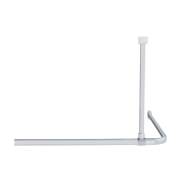 Spīdīgas sudraba krāsas griestu stiprinājums dušas aizkariem Era – Wenko-image-4