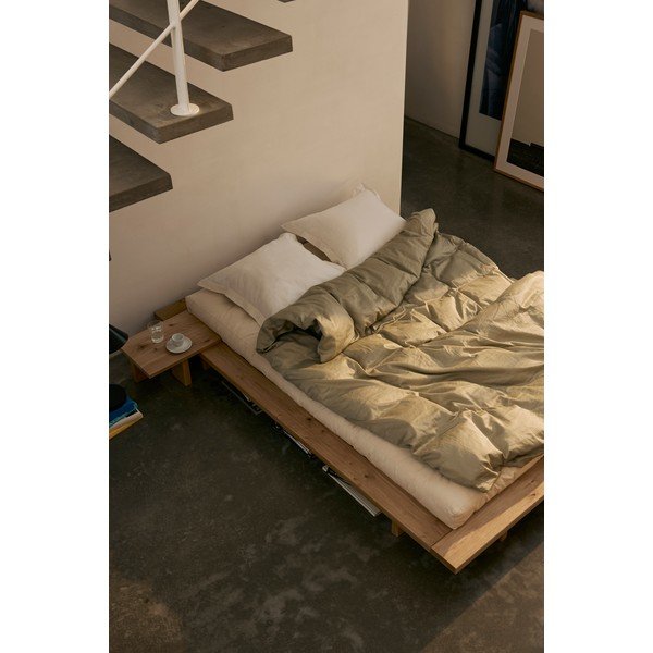 Brūns priedes masīvkoka naktsskapītis Japan – Karup Design-image-1