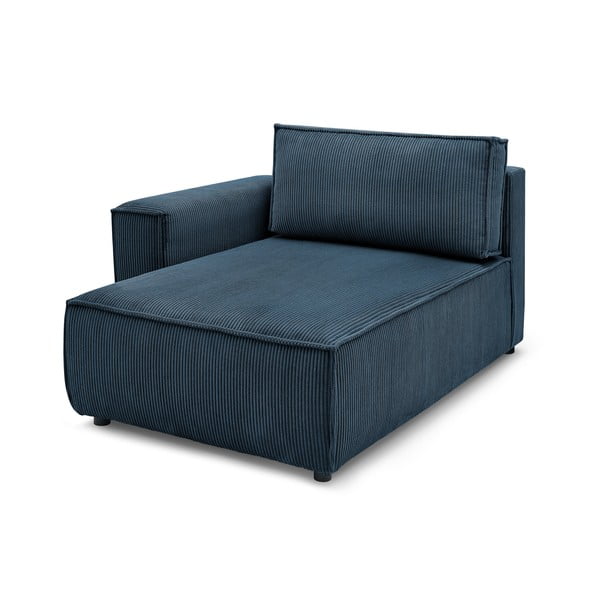 Tumši zils velveta modulārais dīvāns (ar kreiso stūri) Nihad modular – Bobochic Paris