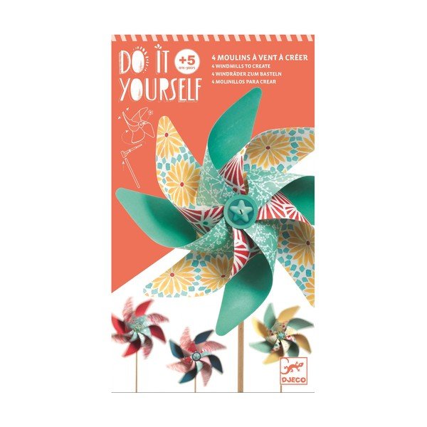 Komplekts 4 vējdzirnavu izgatavošanai Djeco-image-3