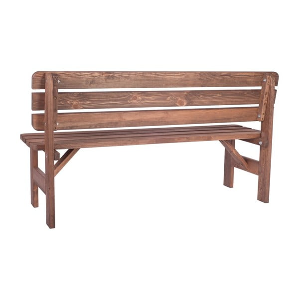 Brūns masīvkoka dārza sols Miriam – Rojaplast-image-2