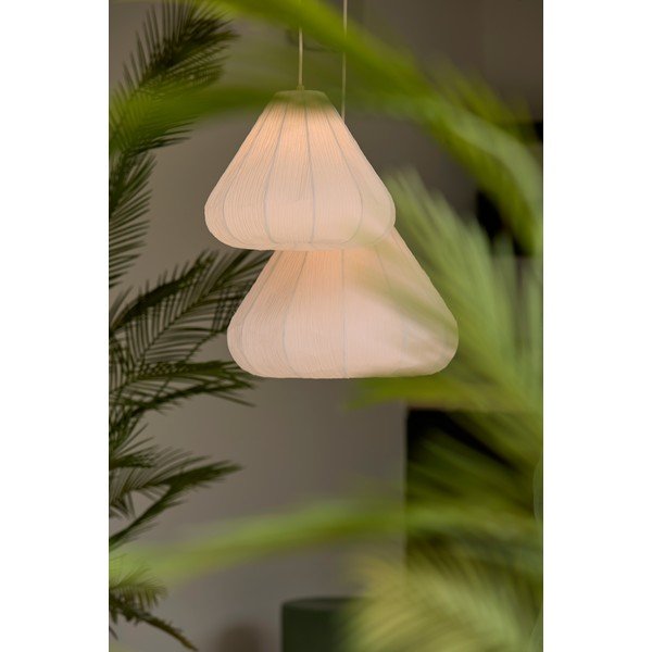 Krēmkrāsas piekaramā lampa ar papīra abažūru ø 10 cm Sarella – Light & Living-image-1