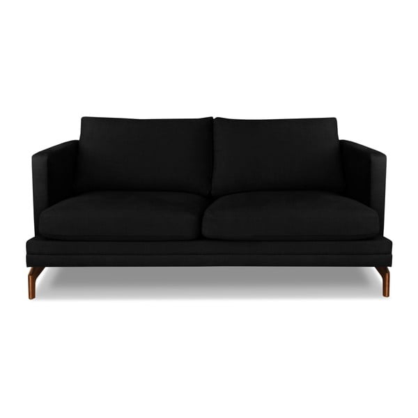 Melns divvietīgs dīvāns Windsor & Co. Dīvāni Jupiter