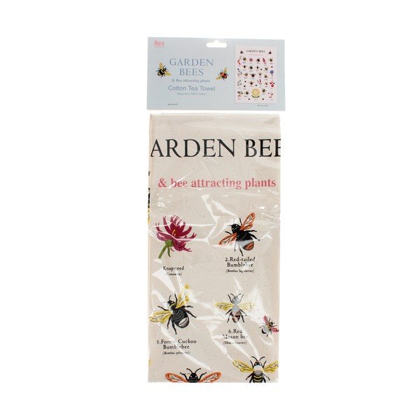 Kokvilnas trauku dvielis 50x70 cm Garden Bees – Rex London-image-2