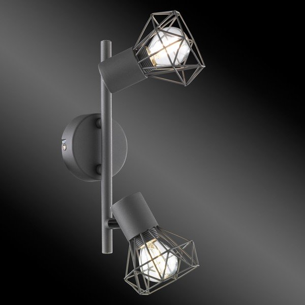 Melna prožektora tipa lampa 8x25 cm Ran – Fischer & Honsel-image-2