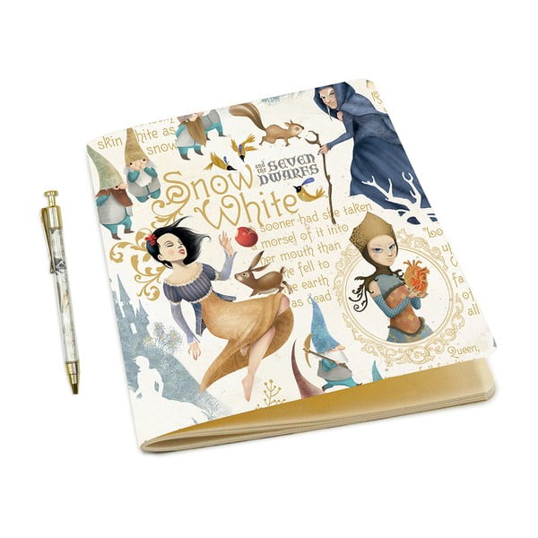 A5 izmēra klade ar pildspalvu 64 lappuses Snow White – Kartos