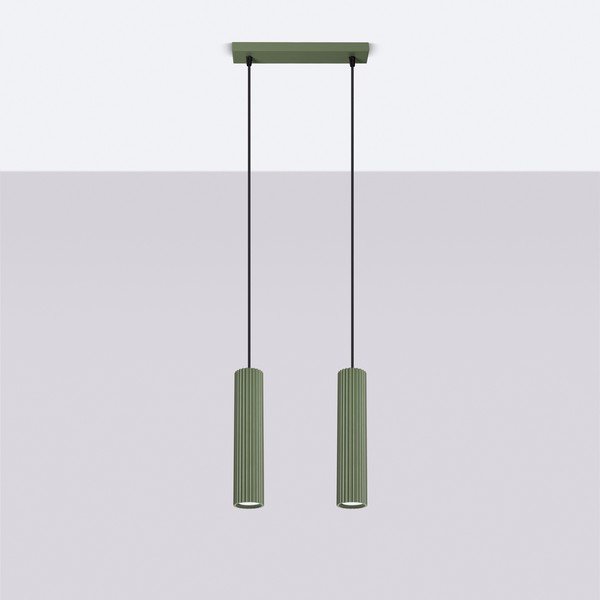 Zaļa piekaramā lampa Gleam – Sollux-image-4