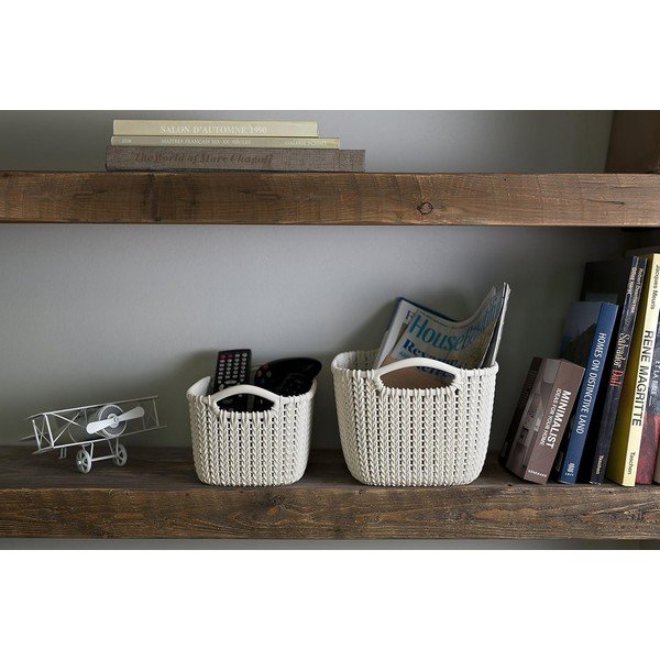 Balts veļas grozs Curver Knit, 3 l-image-1