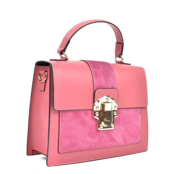 Rozā ādas soma Isabella Rhea, 22 x 27 cm-image-2