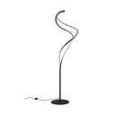 Melna LED stāvlampa ar metāla abažūru (augstums 160 cm) Nala – Trio Select