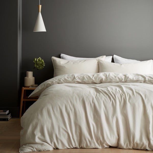 Krēmkrāsas divguļamā gultas veļa 200x200 cm Relaxed – Content by Terence Conran