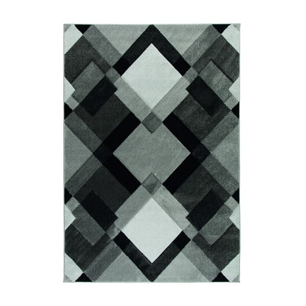 Pelēks paklājs Flair paklāji Nimbus Grey White, 120 x 170 cm