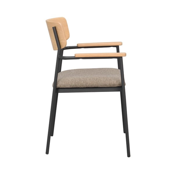 Bēši/dabīga toņa pusdienu krēsli (2 gab.) Maymont – Rowico-image-3