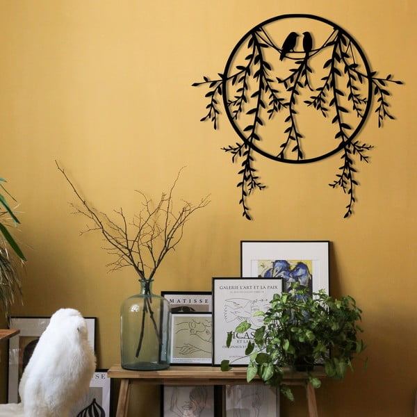 Metāla sienas dekors 45x44 cm Lovebirds – Wallity-image-4