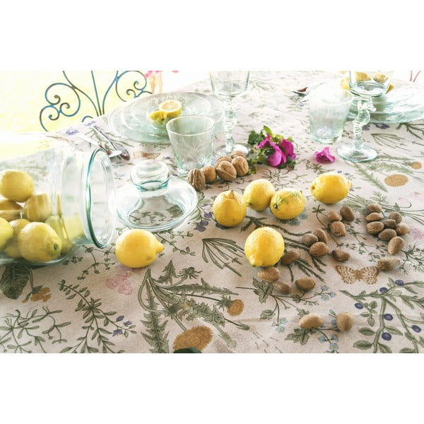 Galdauts ar linu Surdic Botanic Herbs, 140 x 140 cm-image-1