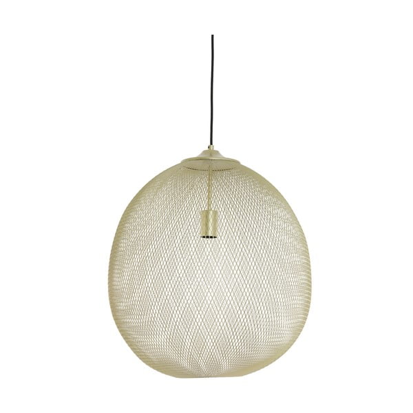 Zelta krāsas piekaramā lampa ar metāla abažūru ø 50 cm Moroc – Light & Living