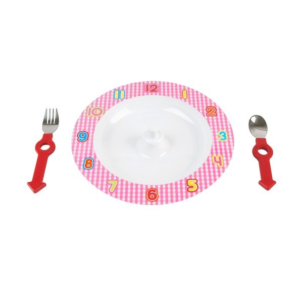 Dinner Time bērnu šķīvju un galda piederumu komplekts-image-1