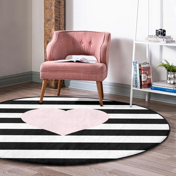 Melnbalts bērnu paklājs ø 120 cm Comfort – Mila Home-image-1