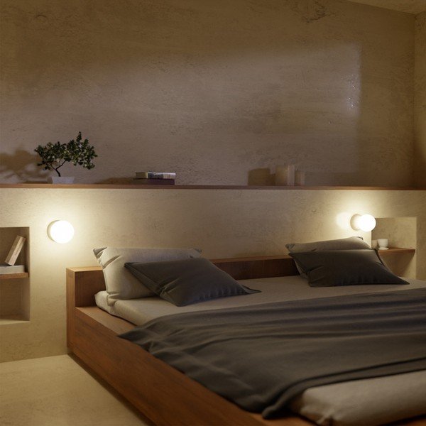 Pelēka sienas lampa SULION Creta, augstums 10 cm-image-2