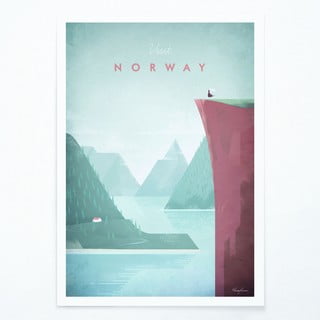 Plakāts Travelposter Norway, 30 x 40 cm
