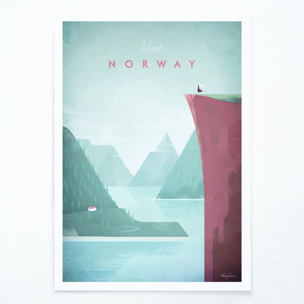 Plakāts Travelposter Norway, 50 x 70 cm