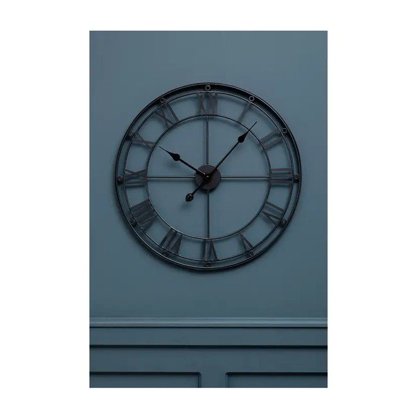 Matēts melns sienas pulkstenis Premier Housewares, ⌀ 59 cm-image-1