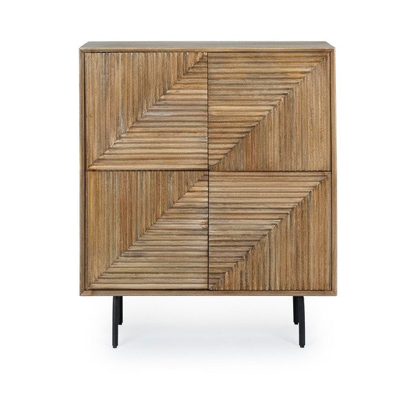 Dabīga toņa mango masīvkoka skapītis 92x110x40 cm Darsey – Bizzotto-image-1