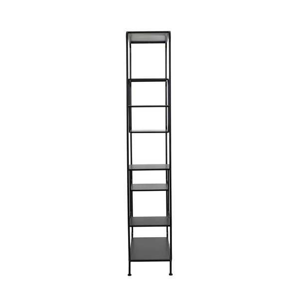 Melns metāla grāmatu plaukts 100x206 cm Winston – Light & Living-image-3