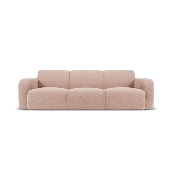 Rozā dīvāns no buklē auduma 235 cm Molino – Micadoni Home