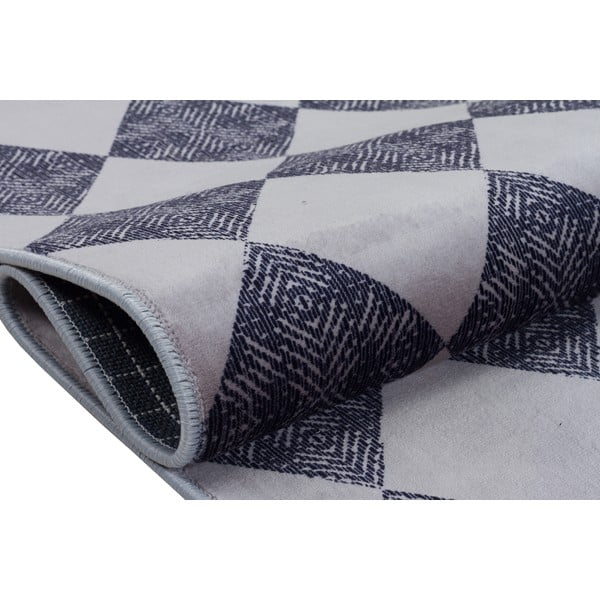 Pelēks mazgājams paklājs 180x120 cm – Vitaus-image-3