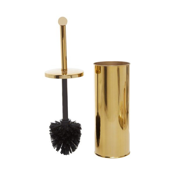 Zelta krāsas nerūsējošā tērauda tualetes birste Allegra – Premier Housewares-image-1