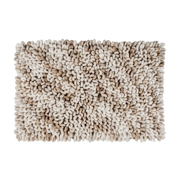 Bēšs tekstila vannas istabas paklājiņš 60x90 cm Lerici – Wenko