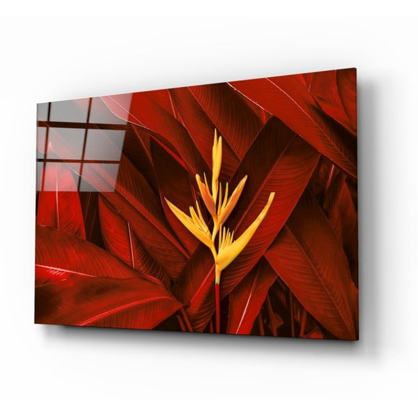 Stikla glezna Insigne Red Leaves, 72 x 46 cm