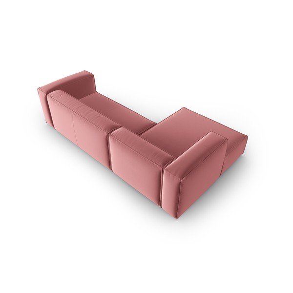 Rozā samta stūra dīvāns Mackay – Cosmopolitan Design-image-3