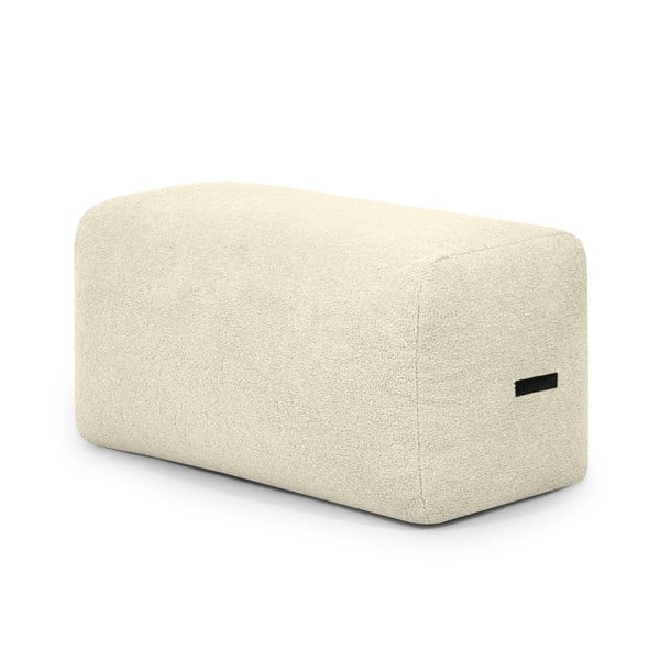 Krēmkrāsas sēžammaiss no buklē auduma Plus 100 Lounge – SLOWDOWN